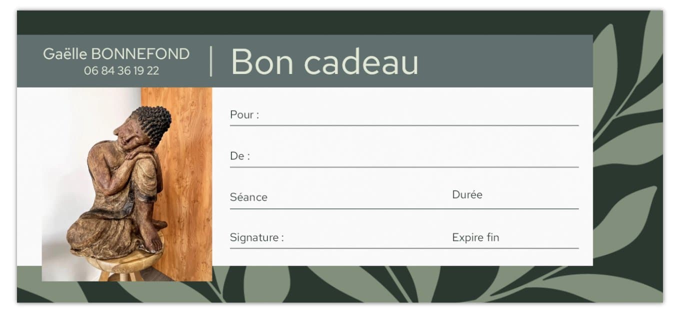 Carte Cadeau Réflexologie